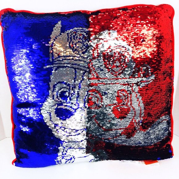 Big Paw Patrol Chase/Marshall Sequin Magic Sparkle Pillow Changing Sequin Fun - Picture 3 of 5